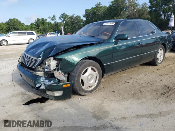 2000 Lexus LS 400 with VIN JT8BH28F9Y0171927, listed as a Copart auction lot 53521515 with 357,481 mi miles and Salvage Title. Bid and sale history available at carsss.com. Image 1.