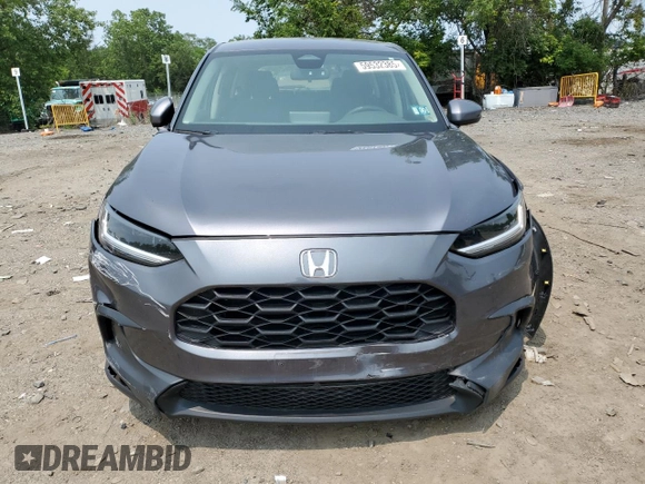 2023 Honda HR-V LX with VIN 3CZRZ2H30PM707821, listed as a Copart auction lot 59532385 with 44,385 mi miles and Salvage title. Bid and sale history available at DreamBid. Image 5.