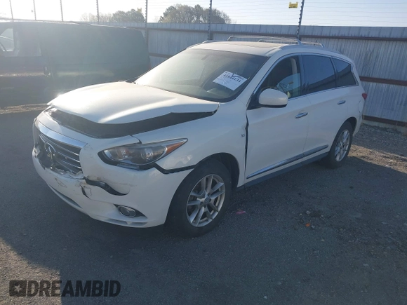 2014 Infiniti QX60 with VIN 5N1AL0MN4EC529096, listed as a IAAI auction lot 41844134 with 152,398 mi miles and . Bid and sale history available at DreamBid. Image 18.