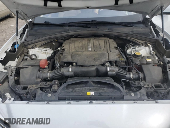 2017 Jaguar F-Pace 35t Prestige with VIN SADCK2BV9HA098225, listed as a Copart auction lot 53854695 with 68,874 mi miles and Salvage title. Bid and sale history available at DreamBid. Image 12.