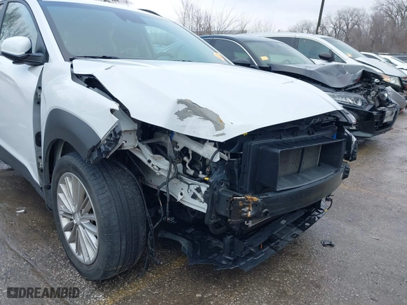 2021 Hyundai Kona SEL with VIN KM8K22AA8MU602483, listed as a IAAI auction lot 41450400 with 34,628 mi miles. Bid and sale history available at carsss.com. Image 6.