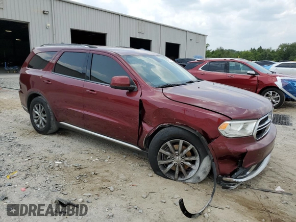 2017 Dodge Durango SXT with VIN 1C4RDHAG8HC878596, listed as a Copart auction lot 59110215 with 200,844 mi miles and Salvage title. Bid and sale history available at DreamBid. Image 4.