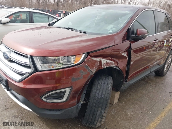 2016 Ford Edge SEL with VIN 2FMPK4J81GBB48165, listed as a IAAI auction lot 41801653 with 127,811 mi miles. Bid and sale history available at carsss.com. Image 6.