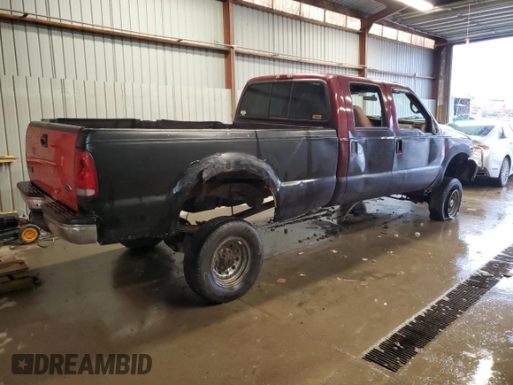 1999 Ford Super Duty F-250 XL with VIN 1FTNW21S8XED59125, listed as a Copart auction lot 84414954 with 167,827 mi miles and Salvage Title. Bid and sale history available at carsss.com. Image 3.