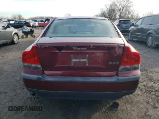 2001 Volvo S60 with VIN YV1RS61R512081241, listed as a Copart auction lot 43584055 with 115,211 mi miles and Salvage Title. Bid and sale history available at carsss.com. Image 6.