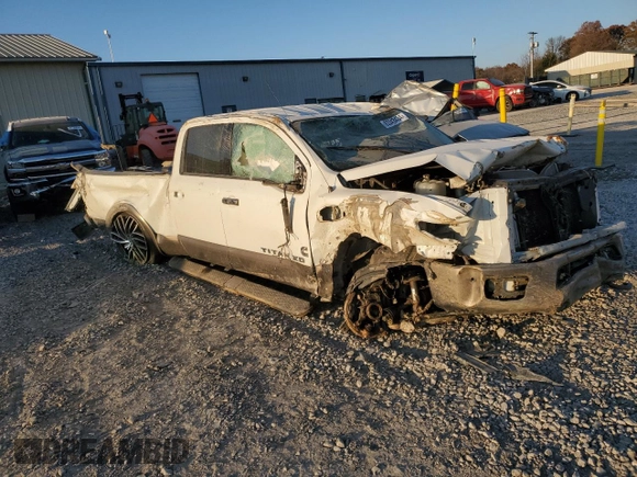 2019 Nissan Titan XD SL with VIN 1N6BA1F49KN521727, listed as a Copart auction lot 83343434 with 0 mi miles and Non Repairable. Bid and sale history available at carsss.com. Image 4.