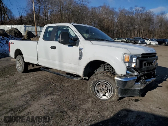 2022 Ford F-250 XL with VIN 1FT7X2B6XNEG39326, listed as a Copart auction lot 88091315 with 54,242 mi miles and Salvage Title. Bid and sale history available at DreamBid. Image 4.