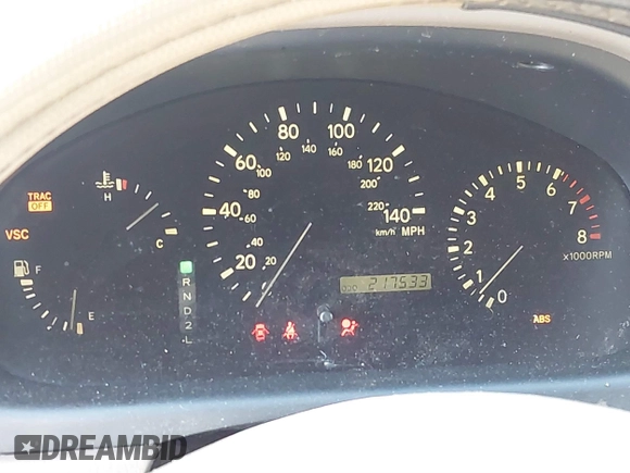 2002 Lexus RX 300 with VIN JTJGF10U220148916, listed as a IAAI auction lot 40937881 with 217,533 mi miles and . Bid and sale history available at DreamBid. Image 7.
