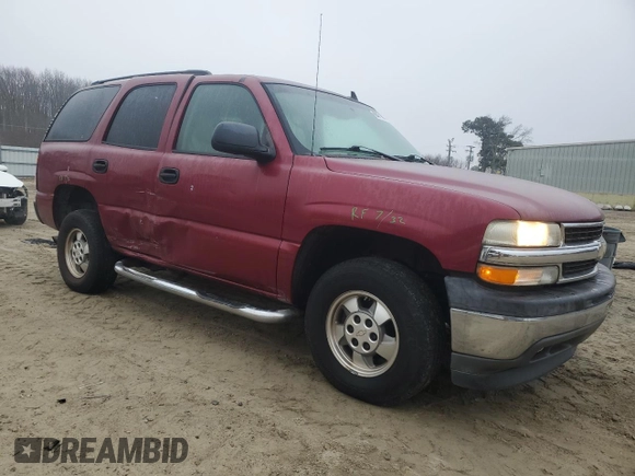 2006 Chevrolet Tahoe LS with VIN 1GNEC13V46R137545, listed as a Copart auction lot 88471995 with 190,496 mi miles and Salvage title. Bid and sale history available at DreamBid. Image 4.