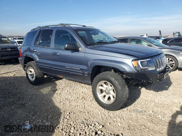 2001 Jeep Grand Cherokee Limited with VIN 1J4GW58N21C591520, listed as a Copart auction lot 42445475 with 247,858 mi miles and Salvage Title. Bid and sale history available at DreamBid. Image 4.