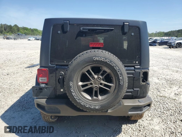 2017 Jeep Wrangler Unlimited 75th Anniversary with VIN 1C4HJWEG4HL531334, listed as a Copart auction lot 53371875 with 89,529 mi miles and Salvage title. Bid and sale history available at DreamBid. Image 6.