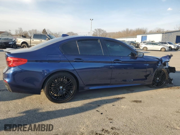 2020 BMW 5 Series M550i xDrive z VIN WBAJS7C06LBN95994, wystawiony jako Copart lot #47009075 z przebiegiem Nie podano mil oraz Szkoda całkowita • Salvage title. Historia ofert i sprzedaży dostępna na DreamBid. Obrazek 3.