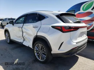 2022 Lexus NX 350h Luxury with VIN JTJHKCEZXN2005513, listed as a Copart auction lot 49705234 with 9,656 mi miles and . Bid and sale history available at DreamBid. Image 2.