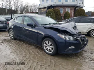 2016 Mazda 3 i Sport with VIN JM1BM1T70G1309807, listed as a Copart auction lot 47863765 with 195,799 mi miles and Salvage Title. Bid and sale history available at DreamBid. Image 4.
