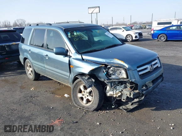 2008 Honda Pilot SE z VIN 5FNYF28308B019298, wystawiony jako IAAI lot #41352461 z przebiegiem 283 806 mil mil oraz . Historia ofert i sprzedaży dostępna na DreamBid. Obrazek 1.