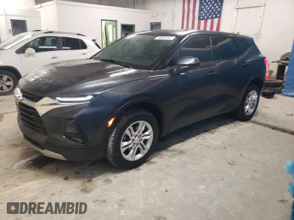 2021 Chevrolet Blazer LT with VIN 3GNKBHRS8MS566418, listed as a Copart auction lot 56045445 with 58,737 mi miles and Salvage title. Bid and sale history available at DreamBid. Image 1.
