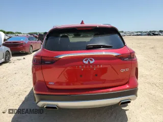 2024 Infiniti QX50 Sensory z VIN 3PCAJ5EB2RF112760, wystawiony jako Copart lot #51296305 z przebiegiem 7 677 mil mil oraz Szkoda całkowita • Salvage title. Historia ofert i sprzedaży dostępna na DreamBid. Obrazek 6.