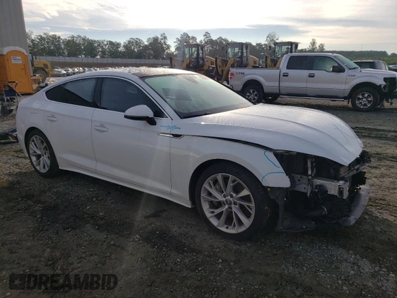 2020 Audi A5 Sportback Premium Plus with VIN WAUCNCF58LA001976, listed as a Copart auction lot 63784273 with 50,263 mi miles. Bid and sale history available at carsss.com. Image 4.