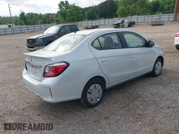 2024 Mitsubishi Mirage ES z VIN ML32FUFJ0RHF14238, wystawiony jako IAAI lot #41991662 z przebiegiem 1 530 mil mil oraz . Historia ofert i sprzedaży dostępna na DreamBid. Obrazek 4.