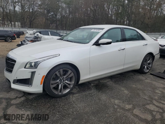 2016 Cadillac CTS V-Sport RWD with VIN 1G6AU5S88G0105245, listed as a Copart auction lot 49976395 with 69,095 mi miles and Salvage Title. Bid and sale history available at DreamBid. Image 1.