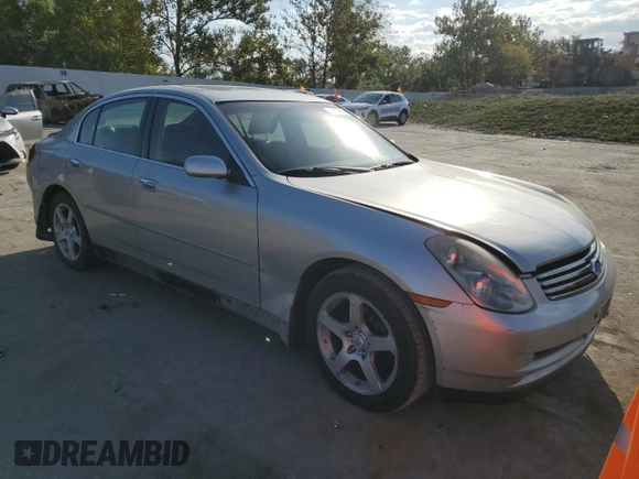 2004 Infiniti G35 w/Leather with VIN JNKCV51E24M111782, listed as a Copart auction lot 74676044 with 121,564 mi miles and Salvage Title. Bid and sale history available at DreamBid. Image 4.
