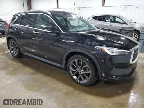 2019 Infiniti QX50 Luxe z VIN 3PCAJ5M38KF105442, wystawiony jako Copart lot #59209025 z przebiegiem 129 840 mil mil oraz Szkoda całkowita • Salvage title. Historia ofert i sprzedaży dostępna na DreamBid. Obrazek 4.