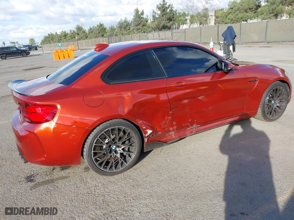 2019 BMW M2 Competition with VIN WBS2U7C55K7D34172, listed as a IAAI auction lot 41430700 with 43,232 mi miles. Bid and sale history available at carsss.com. Image 6.