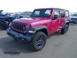2024 Jeep Wrangler Willys with VIN 1C4PJXDG5RW320193, listed as a IAAI auction lot 41934630 with 7,402 mi miles and . Bid and sale history available at carsss.com. Image 17.