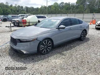 2024 Honda Accord Touring with VIN 1HGCY2F80RA051716, listed as a Copart auction lot 54954045 with 14,136 mi miles and Salvage title. Bid and sale history available at DreamBid. Image 1.