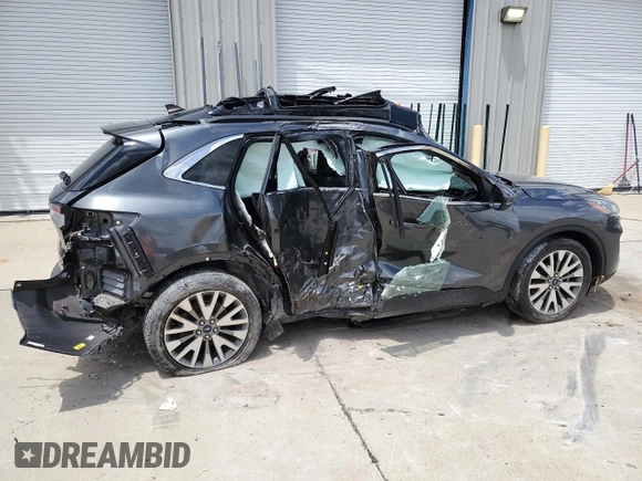 2020 Ford Escape Titanium Hybrid with VIN 1FMCU0DZ5LUC42835, listed as a Copart auction lot 64339785 with 83,515 mi miles and Non repairable. Bid and sale history available at DreamBid. Image 3.