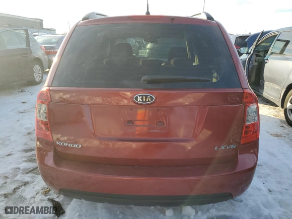 2008 Kia Rondo EX with VIN KNAFG526787171039, listed as a Copart auction lot 88734705 with 110,125 mi miles and Salvage Title. Bid and sale history available at carsss.com. Image 6.