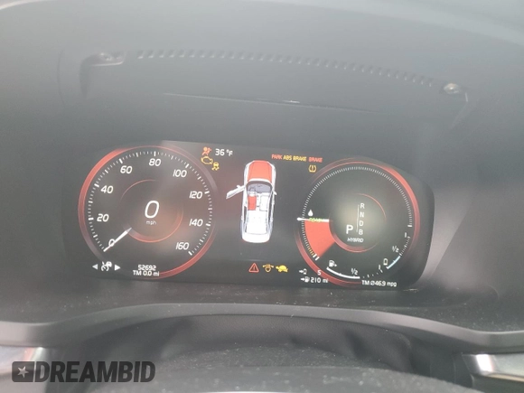 2019 Volvo S60 R-Design with VIN 7JRBR0FM0KG018082, listed as a Copart auction lot 44216225 with 52,692 mi miles and Salvage Title. Bid and sale history available at carsss.com. Image 9.