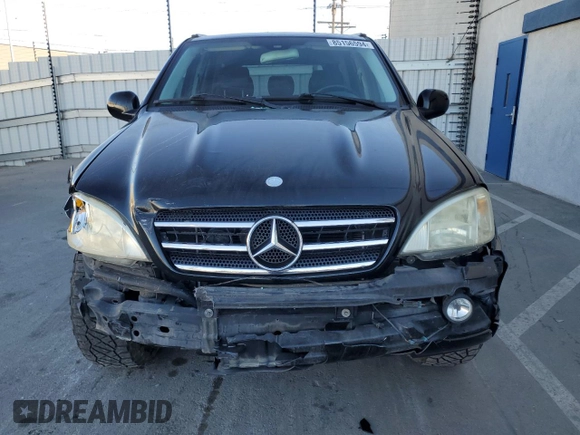 2001 Mercedes-Benz M-Class AMG with VIN 4JGAB74E71A223107, listed as a Copart auction lot 85156594 with 184,928 mi miles and Salvage Title. Bid and sale history available at carsss.com. Image 5.