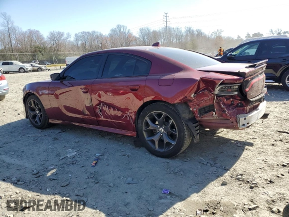 2019 Dodge Charger GT with VIN 2C3CDXHG3KH754458, listed as a Copart auction lot 48778245 with 76,256 mi miles and Salvage Title. Bid and sale history available at DreamBid. Image 2.