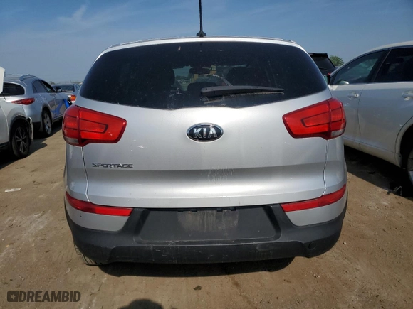 2016 Kia Sportage LX with VIN KNDPB3AC8G7866288, listed as a Copart auction lot 61395234 with 104,735 mi miles and Salvage Title. Bid and sale history available at carsss.com. Image 6.