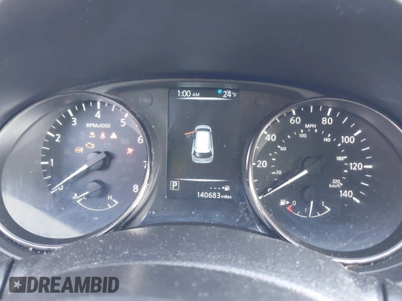 2017 Nissan Rogue SV with VIN KNMAT2MVXHP518360, listed as a IAAI auction lot 41618016 with 140,684 mi miles and . Bid and sale history available at carsss.com. Image 7.