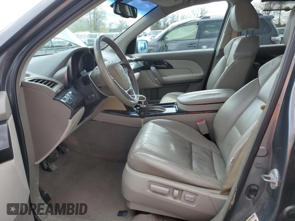 2009 Acura MDX Tech Pkg with VIN 2HNYD28629H505889, listed as a Copart auction lot 50483905 with 159,494 mi miles and Salvage Title. Bid and sale history available at carsss.com. Image 7.