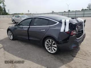 2018 Tesla Model 3 Long Range Battery with VIN 5YJ3E1EBXJF100415, listed as a Copart auction lot 53295825 with Not Provided miles and Salvage Title. Bid and sale history available at DreamBid. Image 2.