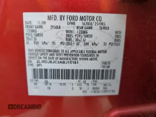 2010 Lincoln MKX z VIN 2LMDJ8JC3ABJ15181, wystawiony jako Copart lot #57303055 z przebiegiem 145 594 mil mil oraz Szkoda całkowita • Salvage title. Historia ofert i sprzedaży dostępna na DreamBid. Obrazek 12.