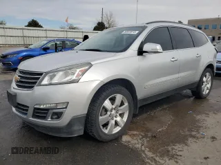 2015 Chevrolet Traverse LTZ with VIN 1GNKVJKD9FJ382751, listed as a Copart auction lot 50823015 with 131,877 mi miles and Salvage Title. Bid and sale history available at DreamBid. Image 1.