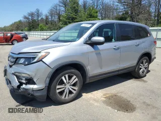 2018 Honda Pilot EX-L with VIN 5FNYF6H55JB052067, listed as a Copart auction lot 61462485 with 93,930 mi miles and Salvage title. Bid and sale history available at DreamBid. Image 1.