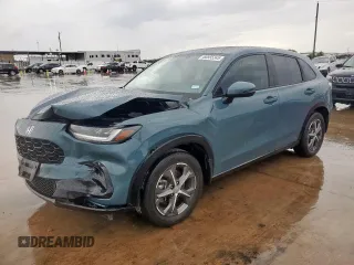 2024 Honda HR-V EX-L with VIN 3CZRZ2H7XRM767126, listed as a Copart auction lot 60555345 with 23,692 mi miles and Salvage title. Bid and sale history available at DreamBid. Image 1.