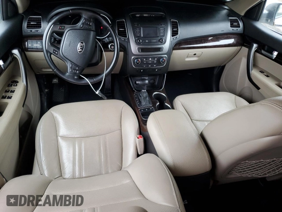 2014 Kia Sorento EX with VIN 5XYKUDA79EG445743, listed as a Copart auction lot 58472615 with 110,019 mi miles and Salvage title. Bid and sale history available at DreamBid. Image 8.