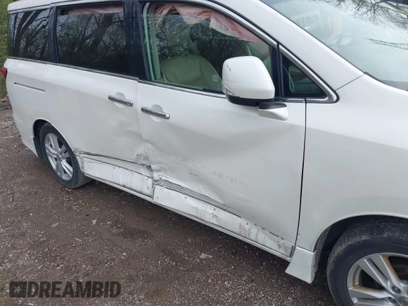 2011 Nissan Quest SL z VIN JN8AE2KP7B9002763, wystawiony jako IAAI lot #41931130 z przebiegiem 125 346 mil mil oraz . Historia ofert i sprzedaży dostępna na DreamBid. Obrazek 6.