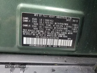 2013 Subaru Outback 2.5i with VIN 4S4BRCAC2D3230700, listed as a Copart auction lot 61360395 with 117,678 mi miles and Salvage title. Bid and sale history available at DreamBid. Image 12.