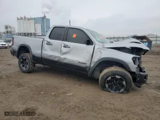 2019 Ram 1500 Rebel with VIN 1C6SRFET6KN841340, listed as a Copart auction lot 86519134 with 74,013 mi miles and Salvage Title. Bid and sale history available at carsss.com. Image 4.