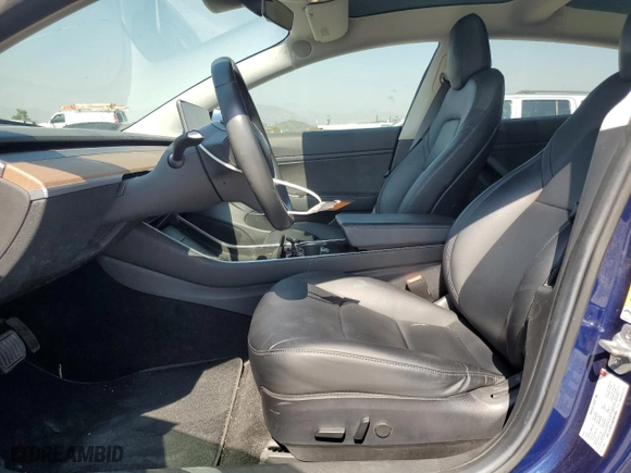 2018 Tesla Model 3 Long Range Battery with VIN 5YJ3E1EA8JF051660, listed as a Copart auction lot 52556255 with 126,105 mi miles and Clean Title. Bid and sale history available at carsss.com. Image 7.