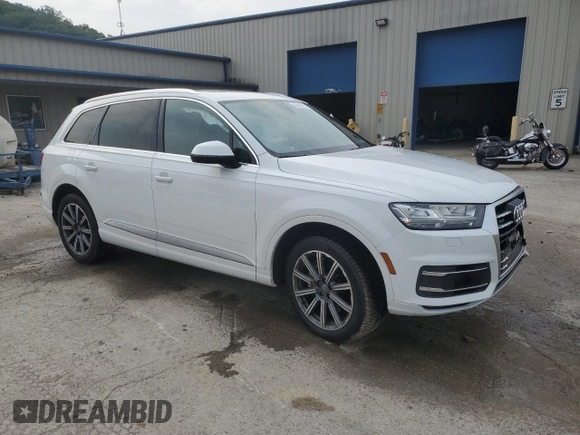 2019 Audi Q7 Premium Plus with VIN WA1LHAF77KD031395, listed as a Copart auction lot 60893815 with 47,008 mi miles and Salvage title. Bid and sale history available at DreamBid. Image 4.