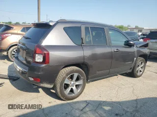 2017 Jeep Compass Latitude with VIN 1C4NJDEB4HD164960, listed as a Copart auction lot 59114645 with 118,921 mi miles and Salvage title. Bid and sale history available at DreamBid. Image 3.