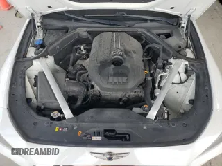 2020 Genesis G70 2.0T with VIN KMTG34LA5LU059898, listed as a Copart auction lot 46987825 with 38,166 mi miles and Salvage title. Bid and sale history available at DreamBid. Image 11.